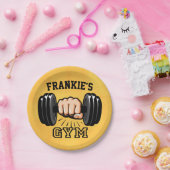 Personalisiert NAME Fitness Trainer GYM Custom Pappteller (Party)