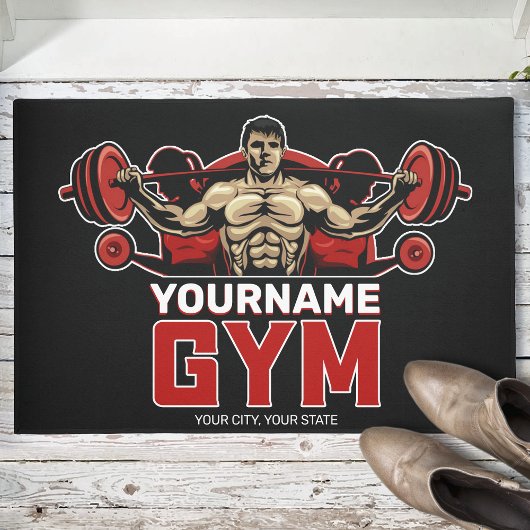 Personalisiert NAME Fitness Zuhause GYM Gewichtsab Fußmatte