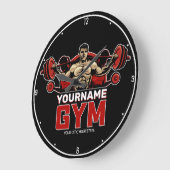 Personalisiert NAME Fitness Zuhause GYM Gewichtsab Große Wanduhr (Winkel)