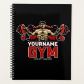 Personalisiert NAME Fitness Zuhause GYM Gewichtsab Planer (Vorderseite)