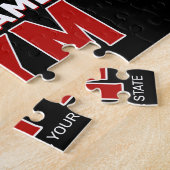 Personalisiert NAME Fitness Zuhause GYM Gewichtsab Puzzle (Seite)