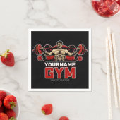 Personalisiert NAME Fitness Zuhause GYM Gewichtsab Serviette (Beispiel)