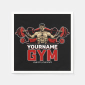 Personalisiert NAME Fitness Zuhause GYM Gewichtsab Serviette (Vorderseite)