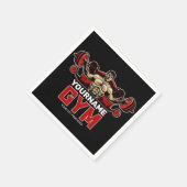 Personalisiert NAME Fitness Zuhause GYM Gewichtsab Serviette (Ecke)