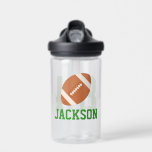 Personalisiert Name Football Jersey Nummer Trinkflasche<br><div class="desc">Personalisiertes Kindersportdesign.</div>