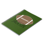 Personalisiert Name Football Notebook Notizblock (Linke Seite)