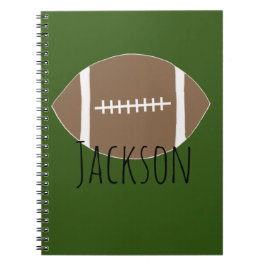 Personalisiert Name Football Notebook Notizblock
