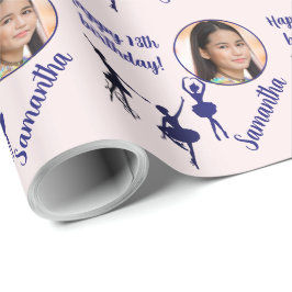 Personalisiert Name Foto Age Ballet Geburtstag Geschenkpapier