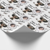 Personalisiert Name Foto Age Magical Fairy Birthda Geschenkpapier (Ecke)