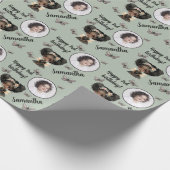 Personalisiert Name Foto Age Magical Fairy Birthda Geschenkpapier (Ecke)