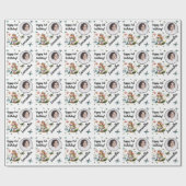 Personalisiert Name Foto Age Magical Fairy Birthda Geschenkpapier (Flach)