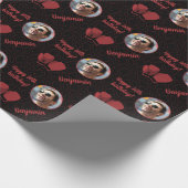 Personalisiert Name Foto Age Sport Boxing Geburtst Geschenkpapier (Ecke)