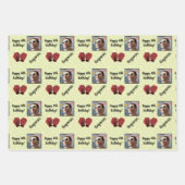 Personalisiert Name Foto Age Sport Boxing Geburtst Geschenkpapier Set (Vorderseite 3)