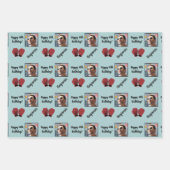 Personalisiert Name Foto Age Sport Boxing Geburtst Geschenkpapier Set (Vorderseite 2)