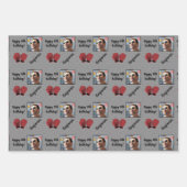 Personalisiert Name Foto Age Sport Boxing Geburtst Geschenkpapier Set (Vorderseite)