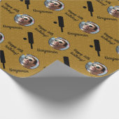 Personalisiert Name Foto Age Sport Cricket Geburts Geschenkpapier (Ecke)