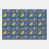 Personalisiert Name Foto Age Sport Rugby Birthday Geschenkpapier Set (Vorderseite)