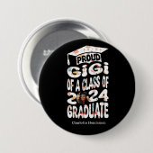 Personalisiert Name Foto Proud Gigi 2024 Graduate Button (Vorne & Hinten)