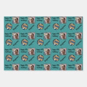 Personalisiert Name Foto Sport Volleyball Geburtst Geschenkpapier Set (Vorderseite 3)