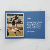Personalisiert Name Foto Sport Volleyball Geburtst Karte (Innenseite)