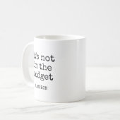 Personalisiert Name Funny Budget Zitat Hersteller Kaffeetasse (Vorderseite Links)
