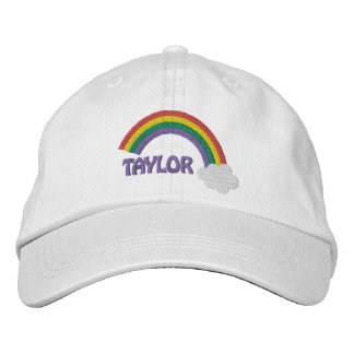 Personalisiert Name Gay Pride Rainbow Bestickte Baseballkappe