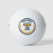 Personalisiert Name Geschenkbier | Funny Quot Golfball (Vorderseite)