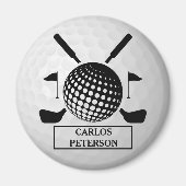 Personalisiert Name Golf Ball Magnet (Vorne)
