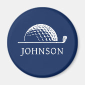 Personalisiert Name Golf Club Ball Magnet (Vorne)