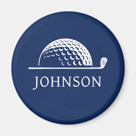 Personalisiert Name Golf Club Ball Magnet (Vorne)