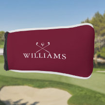 Personalisiert Name Golf Clubs Burgundy Red
