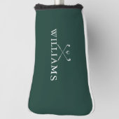 Personalisiert Name Golf Clubs Emerald Green Golf Headcover (Rotieren 90)
