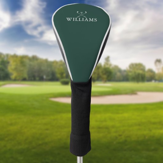 Personalisiert Name Golf Clubs Emerald Green Headcover