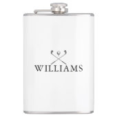 Personalisiert Name Golf Clubs Flachmann (Vorderseite)