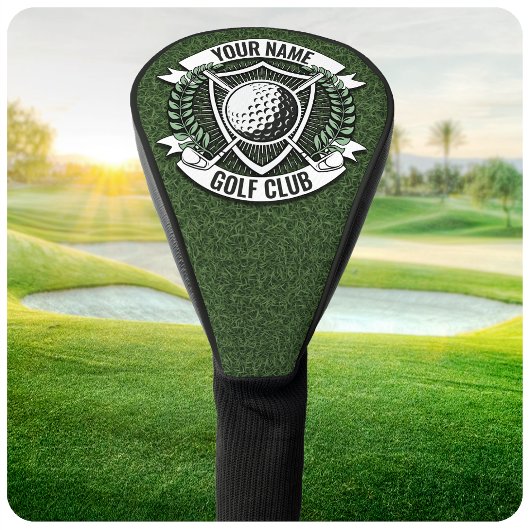 Personalisiert NAME Golfer Golfclub Turf Clubhaus Golf Headcover