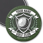 Personalisiert NAME Golfer Golfclub Turf Clubhaus Magnet