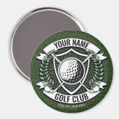 Personalisiert NAME Golfer Golfclub Turf Clubhaus Magnet (Vorderseite/Rückseite)
