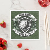 Personalisiert NAME Golfer Golfclub Turf Clubhaus Serviette (Beispiel)