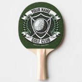 Personalisiert NAME Golfer Golfclub Turf Clubhaus Tischtennis Schläger (Vorderseite)