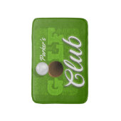 Personalisiert NAME Golfer Green Golf Course Club Badematte (Vorderseite Vertikal)