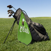 Personalisiert NAME Golfer Green Golf Course Club Golfhandtuch (Gras)