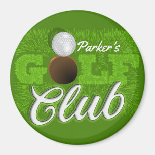 Personalisiert NAME Golfer Green Golf Course Club Magnet