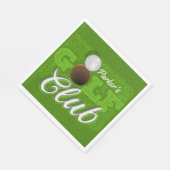 Personalisiert NAME Golfer Green Golf Course Club Serviette (Ecke)