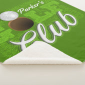 Personalisiert NAME Golfer Green Golf Course Club Sherpadecke (3/4)