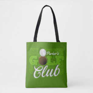 Personalisiert NAME Golfer Green Golf Course Club Tasche