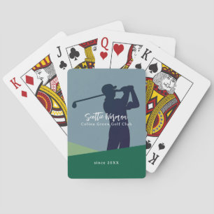 Personalisiert Name Golfer Poker Spielkarten