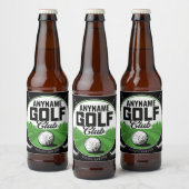 Personalisiert NAME Golfing Pro Golf Club Player Bierflaschenetikett (Flaschen)