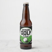 Personalisiert NAME Golfing Pro Golf Club Player Bierflaschenetikett (Vorderseite)