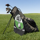 Personalisiert NAME Golfing Pro Golf Club Player Golfhandtuch (Gras)