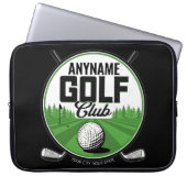 Personalisiert NAME Golfing Pro Golf Club Player Laptopschutzhülle (Vorderseite)